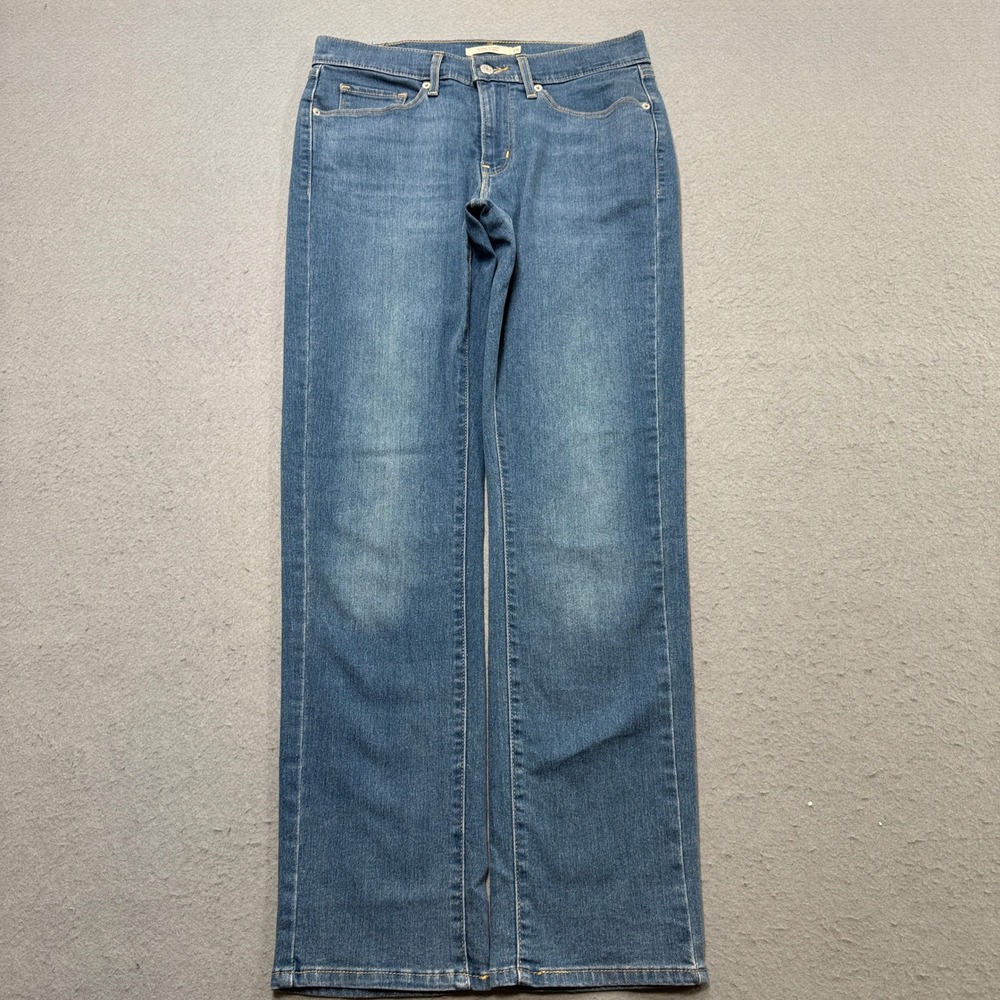 Levi's Jeans Women's 28 Blue Medium Wash Classic Fit Straight Leg Denim Mid Rise